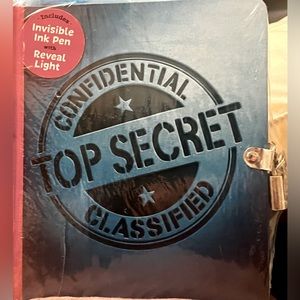 Invisible ink lock and key diary